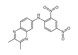 N-(2,4-dinitrophenyl)-2,3-dimethylquinoxalin-6-amine结构式