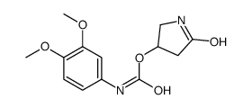 (5-oxopyrrolidin-3-yl) N-(3,4-dimethoxyphenyl)carbamate结构式