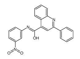 N-(3-nitrophenyl)-2-phenylquinoline-4-carboxamide Structure