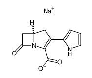 sodium 2-(2-pyrrolyl)-1-carbapen-2-em-3-carboxylate结构式