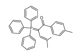 4-Methyl-1-(4-methylphenyl)-2-(triphenylphosphoranyliden)-3-penten-1-on结构式