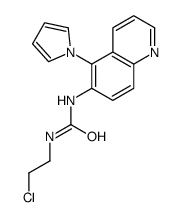 1-(2-chloroethyl)-3-(5-pyrrol-1-ylquinolin-6-yl)urea Structure