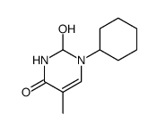 4(1H)-Pyrimidinone, 1-cyclohexyl-2,3-dihydro-2-hydroxy-5-methyl Structure