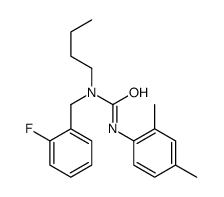 1-butyl-3-(2,4-dimethylphenyl)-1-[(2-fluorophenyl)methyl]urea结构式