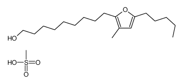 methanesulfonic acid,9-(3-methyl-5-pentylfuran-2-yl)nonan-1-ol Structure