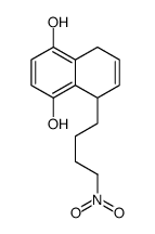 5-(4-nitrobutyl)-5,8-dihydronaphthalene-1,4-diol Structure