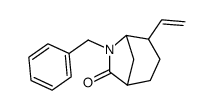 6-benzyl-4-vinyl-6-azabicyclo<3.2.1>octan-7-one结构式