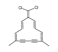 13-dichloromethylene-4,9-dimethyl-5,6,7,8-tetradehydrocyclotridecene结构式