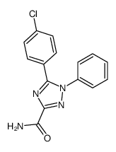 5-(4-chlorophenyl)-1-phenyl-1,2,4-triazole-3-carboxamide Structure
