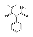1-carbamimidoyl-3,3-dimethyl-1-phenylguanidine结构式