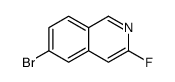 6-溴-3-氟异喹啉结构式