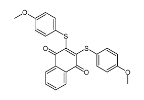 2,3-bis[(4-methoxyphenyl)sulfanyl]naphthalene-1,4-dione Structure