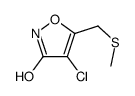 4-chloro-5-(methylsulfanylmethyl)-1,2-oxazol-3-one结构式