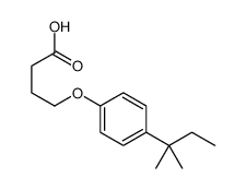 4-[4-(2-methylbutan-2-yl)phenoxy]butanoic acid Structure