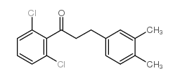 2',6'-DICHLORO-3-(3,4-DIMETHYLPHENYL)PROPIOPHENONE结构式
