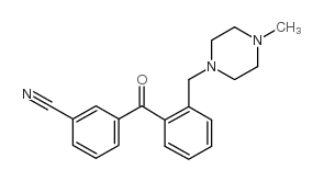 3'-CYANO-2-(4-METHYLPIPERAZINOMETHYL) BENZOPHENONE结构式