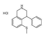 5-methylsulfanyl-4-phenyl-1,2,3,4-tetrahydroisoquinoline,hydrochloride Structure