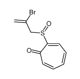 2-(2-bromoprop-2-enylsulfinyl)cyclohepta-2,4,6-trien-1-one结构式
