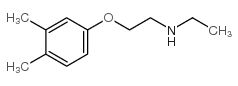 2-(3,4-dimethylphenoxy)-N-ethylethanamine结构式