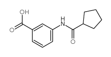3-(cyclopentanecarbonylamino)benzoic acid Structure