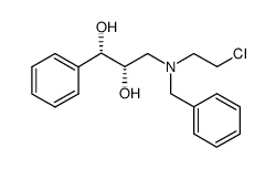 (1S,2S)-3-(N-benzyl-N-(2-chloroethyl)amino)-1-phenylpropane-1,2-diol结构式