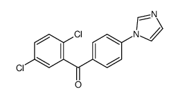 (2,5-dichlorophenyl)-(4-imidazol-1-ylphenyl)methanone Structure