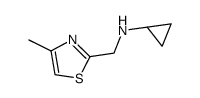 Cyclopropyl-(4-methyl-thiazol-2-ylmethyl)-amine Structure