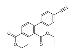 diethyl 4-(4-cyanophenyl)benzene-1,3-dicarboxylate结构式