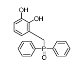 3-(diphenylphosphorylmethyl)benzene-1,2-diol Structure
