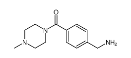 Methanone, [4-(aminomethyl)phenyl](4-methyl-1-piperazinyl) Structure