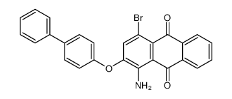 1-amino-4-bromo-2-(4-phenylphenoxy)anthracene-9,10-dione结构式