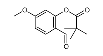 (2-formyl-5-methoxyphenyl) 2,2-dimethylpropanoate Structure