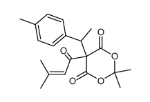 5-(1-p-tolylethyl)-5-(3,3-dimethylacryloyl) Meldrum's acid结构式