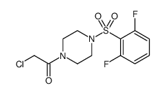 Ethanone, 2-chloro-1-[4-[(2,6-difluorophenyl)sulfonyl]-1-piperazinyl]结构式