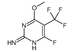 4-fluoro-6-methoxy-5-(trifluoromethyl)pyrimidin-2-amine Structure