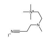 2-[2-cyanoethyl(methyl)amino]ethyl-trimethylazanium,iodide结构式