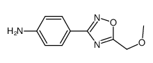 4-(5-methoxymethyl-1,2,4-oxadiazol-3-yl)aniline结构式