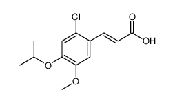 2-Propenoic acid, 3-[2-chloro-5-methoxy-4-(1-methylethoxy)phenyl] Structure