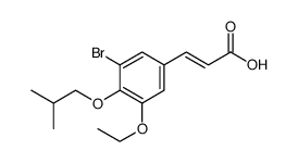 2-Propenoic acid, 3-[3-bromo-5-ethoxy-4-(2-methylpropoxy)phenyl]-结构式