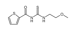 2-Thiophenecarboxamide, N-[[(2-methoxyethyl)amino]thioxomethyl]结构式