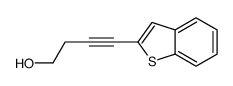 4-(1-benzothiophen-2-yl)but-3-yn-1-ol结构式
