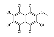 1,2,3,4,5,6,8-heptachloro-7-methoxynaphthalene Structure