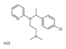 N'-[1-(4-chlorophenyl)ethyl]-N,N-dimethyl-N'-pyridin-2-ylethane-1,2-diamine,hydrochloride结构式