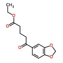 Ethyl 5-(1,3-benzodioxol-5-yl)-5-oxopentanoate structure