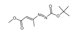 tert-butyl 2-(4-methoxy-4-oxobut-2-en-2-yl)diazene-1-carboxylate Structure