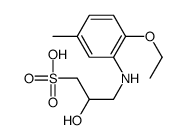 3-(2-ethoxy-5-methylanilino)-2-hydroxypropane-1-sulfonic acid结构式