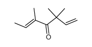 3,3,5-trimethylhepta-1,5-dien-4-one Structure
