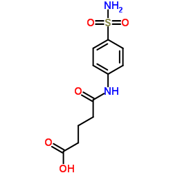 5-[4-(aminosulfonyl)anilino]-5-oxopentanoic acid Structure