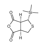 (3aS,4R,6aR)-4-Trimethylsilanyl-tetrahydro-thieno[3,4-c]furan-1,3-dione结构式