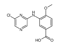 3-[(6-chloropyrazin-2-yl)amino]-4-methoxybenzoic acid Structure